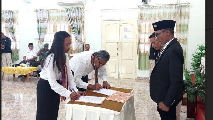 Pemilu 2024, Ketua KPU Flores Timur Melantik 95 Panitia Pemilihan Kecamatan