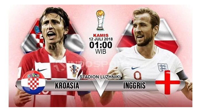 Inggris vs Kroasia di Semifinal Piala Dunia 2018, Begini Cara Nonton Live Streaming di Hp Anda