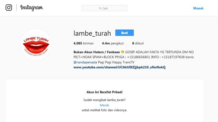 Terkuak Ini Sosok Mince Akun Gosip Lambe Turah. Ketua Ikatan Manajer Artis Terlibat, Benarkah?