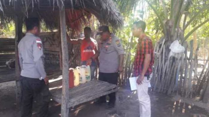 Polsek Pandawai Amankan Puluhan Liter Miras