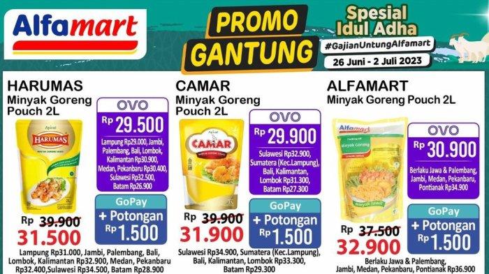Promo Alfamart 2 Juli 2023, Hari Terakhir Minyak Goreng Rp31.500, Saus Tambah Rp5.000 Dapat 2