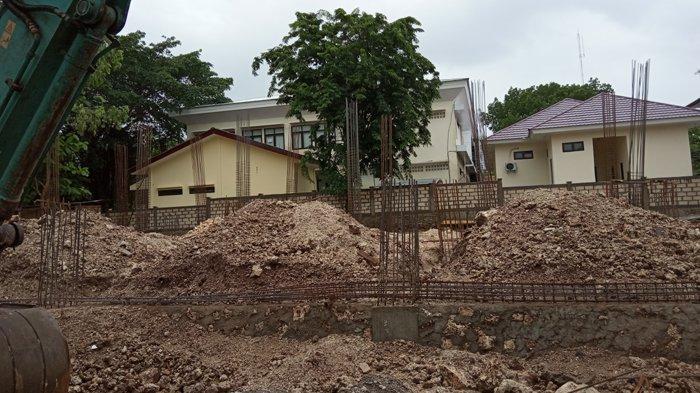 Tinggal Sehari Habis Masa Kontrak, Proyek Kantor Dukcapil Kota Kupang Tampak Sepi