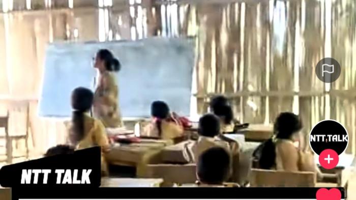 SDN REWENG – Kondisi bangunan SD Negeri Reweng di Desa Rana Gapang, Kecamatan Elar, Kabupaten Manggarai Timur (Matim).