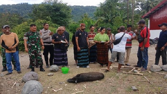 Jembatan Gantung Lowolaka di Fataatu Timur Mulai Dibangun - Pos-kupang.com
