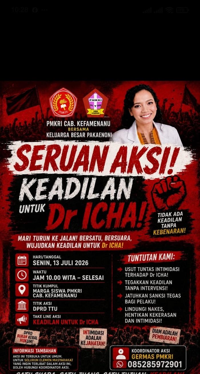 Aksi Demonstrasi Tuntut Pengusutan Dugaan Intimidasi Dokter Icha Digelar di Kota Kefamenanu - Pos-kupang.com