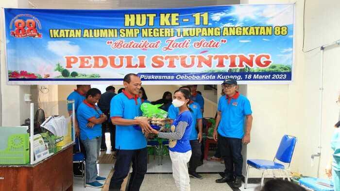 Dukung Program Pemprov NTT, Alumni SPENSA 88 'Bataikat Jadi Satu' Gelar Kegiatan Peduli Stunting