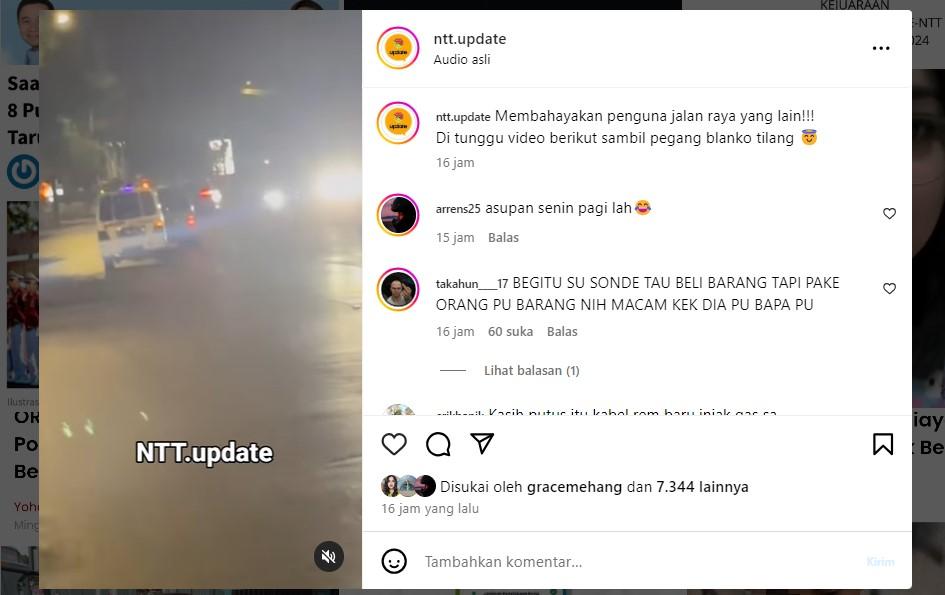 Angkot Ugal-Ugalan Kota Kupang Viral, Warganet: Bahayakan Pengguna