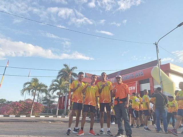 Pelatih Ini Senang, 3 Anak Didiknya Juara Polresta Fun Run 2022