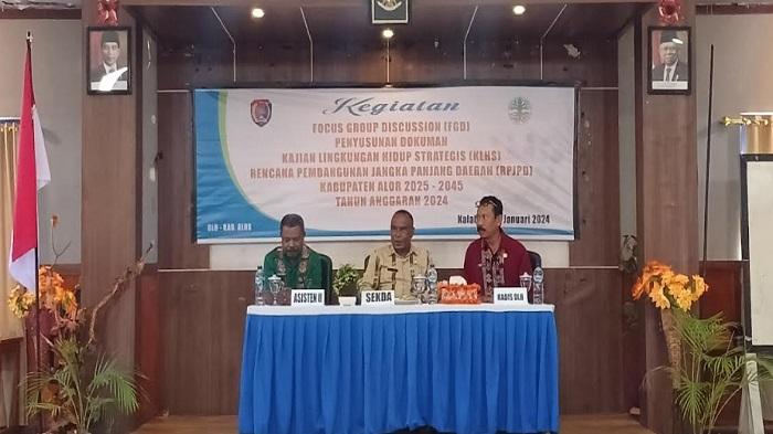 Pemkab Alor Gelar FGD Penyusunan Dokumen Kajian Lingkungan Hidup RPJPD 2025-2045