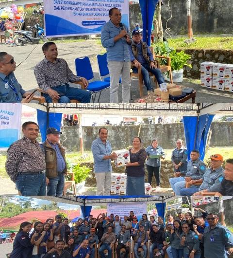 Bank NTT Kantor Cabang Bajawa Beri Timbangan Bagi Pedagang di Pasar Bobou