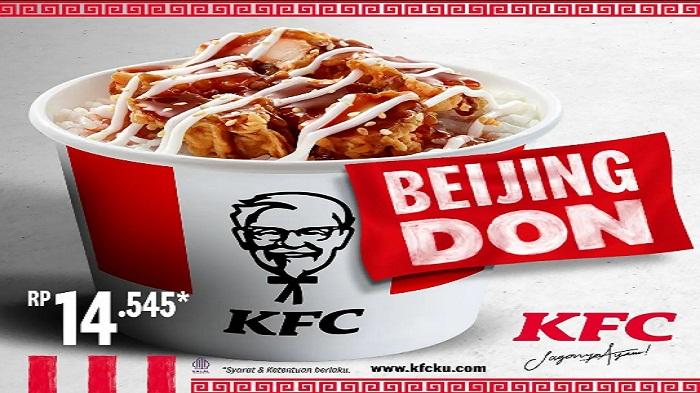 Promo KFC Oktober, Cobain Menu Baru Beijjing DON Rice Bowl dengan Roasted Sesame yang Bikin Gurih