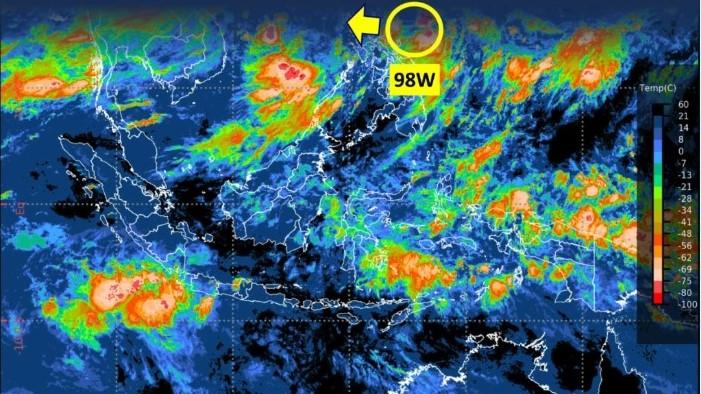 Bibit Siklon Tropis 97W Terpantau di Samudra Pasifik timur Papua Nugini. BMKG: Waspada Hujan Lebat - Pos-kupang.com
