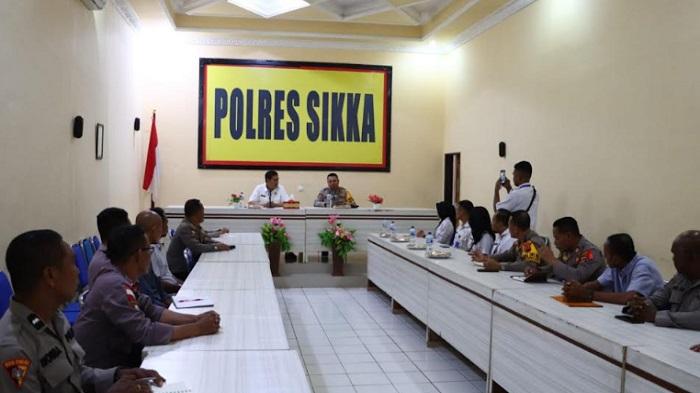 Kepala BNN NTT Kunjungi Mapolres Sikka, Ingatkan Anggota Agar Tak Terlihat Narkoba