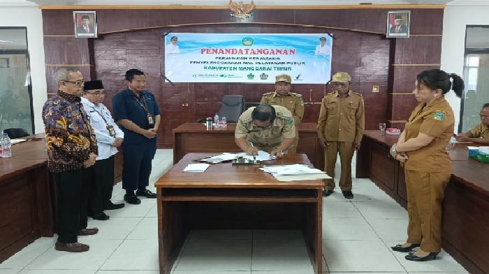Dukung MPP, Pemkab Manggarai Lakukan Penandatanganan PKS dengan Instansi Vertikal