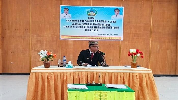 Bupati Manggarai Timur Lantik Dua Pejabat Eselon II - Pos-kupang.com