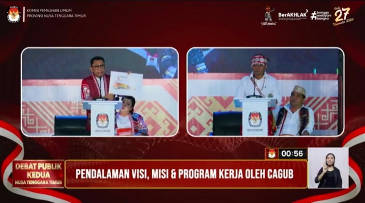 Debat Kedua Pilgub NTT, Begini Pendapat Ansy Lema Soal Pembangunan Sektor Ekonomi Primer Labuan Bajo