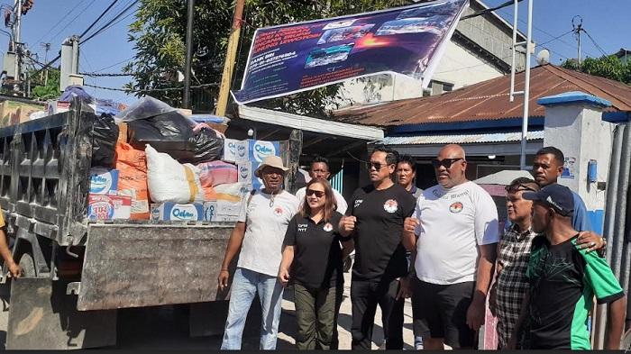 Forum Pemuda NTT Kirim Bantuan bagi Warga Terdampak Erupsi Gunung Lewotobi Laki-laki di Flores Timur