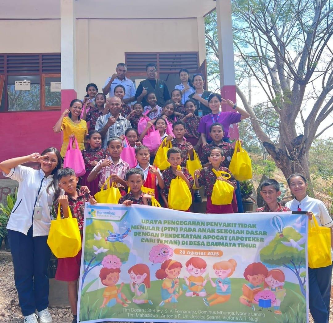 Edukasi Kesehatan Otak dan Pencegahan PTM Melalui Metode APOCAT di SDN 2 Baumata Timur