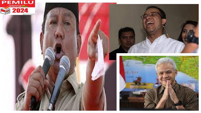 Prabowo Subianto Makin Melorot Dibanding Anies Baswedan, Capres Ganjar Pranowo Malah Tak Tersaingi
