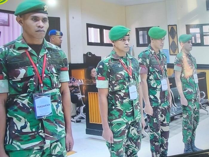 4 Terdakwa Kasus Penganiayaan Prada Lucky Dituntut Enam Tahun Penjara dan Dipecat 