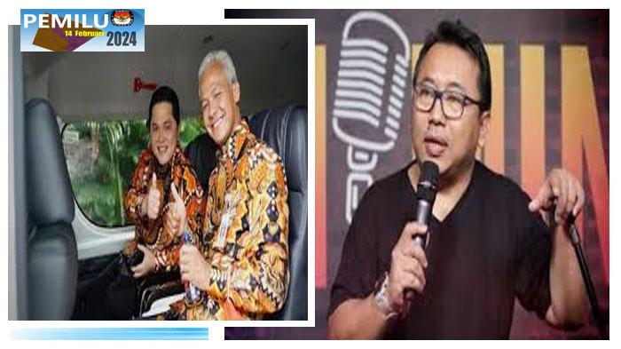 Mazdjo Pray Nilai Ganjar Pranowo-Erick Thohir Cocok Pimpin Indonesia, Keduanya Sama-Sama Bersih