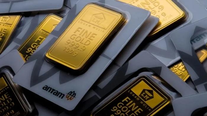 Harga Emas Antam Hari Ini Senin, 6 april 2026 Turun Lagi Rp 26.000 jadi Rp 2.857.000 Per Gram