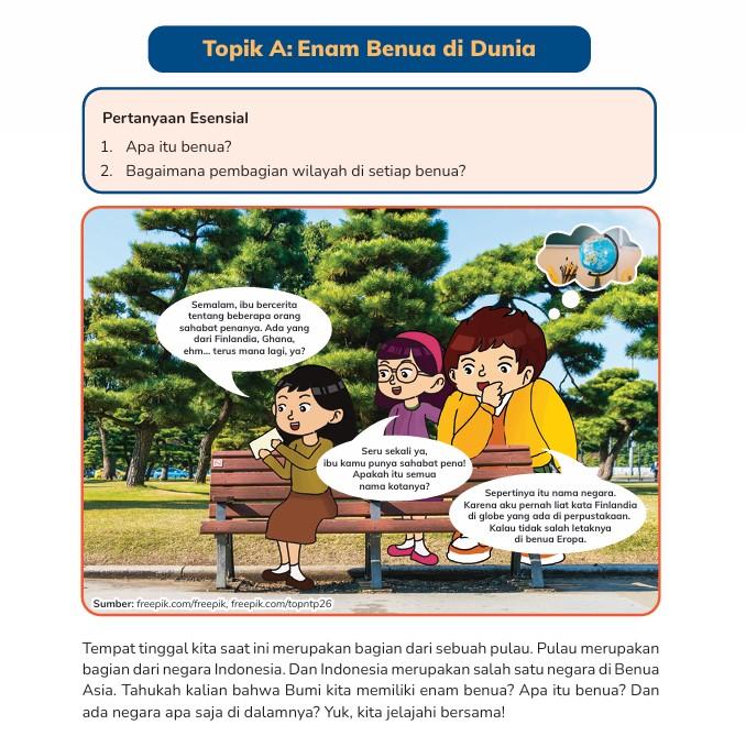 Kunci Jawaban Ipas Kelas 6 Sd Halaman 54 Kurikulum Merdeka Enam Benua