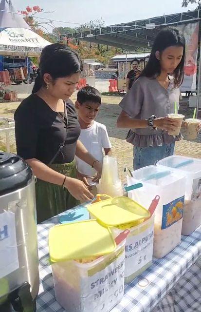 Cristie Desert Serba 5 Ribu Ramaikan Jalan Santai Pos Kupang Rame -Rame Bakumpul