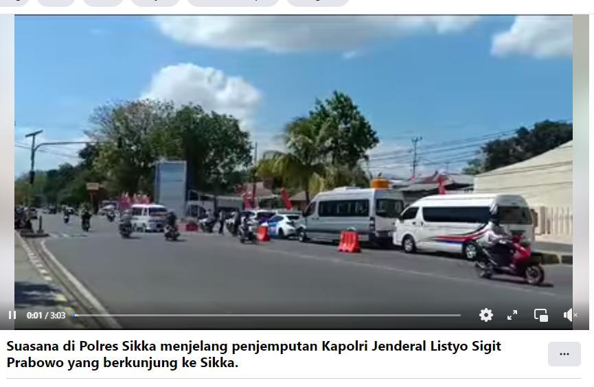 Viral Kapolri Jenderal Listyo Sigit Prabowo Mengunjungi Polres Sikka