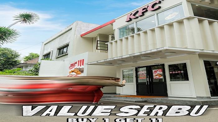 Promo KFC Hingga Desember, Value Serbu KFC : 5 Ayam KFC, 3 Nasi + 3 Mocha Float Cuma Rp 120.000