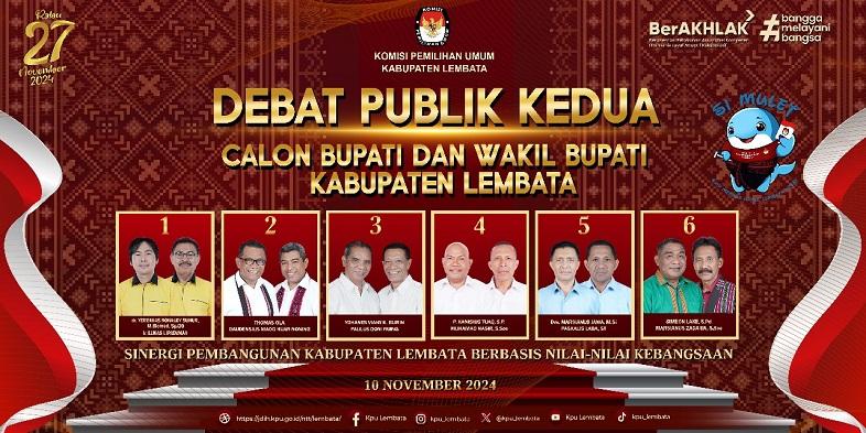 Debat Kedua Pilkada Lembata Bahas Pembangunan Berbasis Nilai Kebangsaan