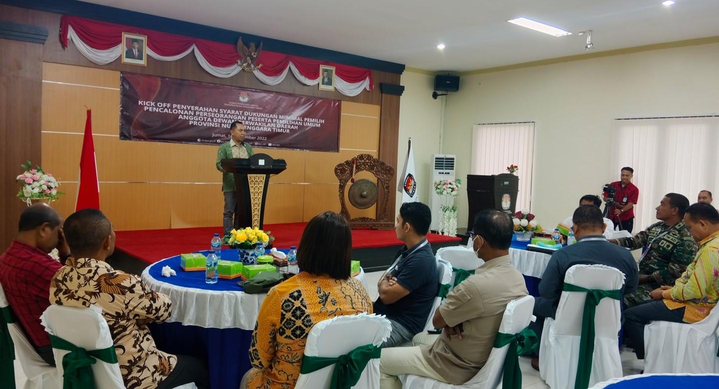 Ketua KPU NTT: Calon DPD Dapil NTT Harus Penuhi Syarat 2.000 Pemilih