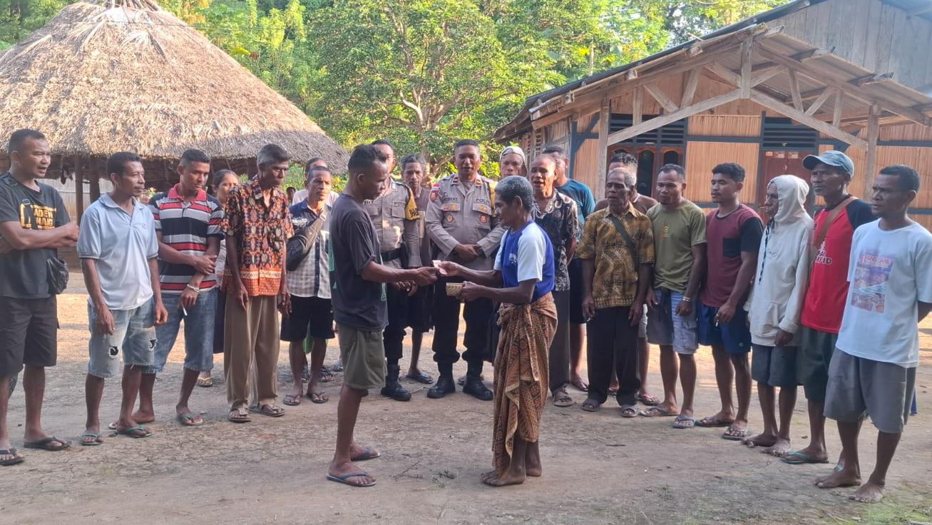 Polsek Sasitamean Mediasi Sengketa Ternak dan Pemilik Kebun, Konflik yang Berlarut Berakhir Damai - Pos-kupang.com