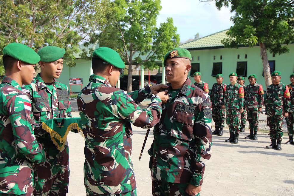Satgas Pamtas RI-RDTL Yonif 741/GN Syukuran Kenaikan Pangkat, Dansatgas Minta Tunjukan Dedika