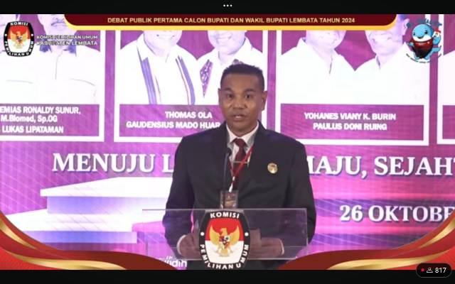 Ketua KPU Lembata Ajak Masyarakat Simak Debat dan Gunakan Hak Pilih November Mendatang
