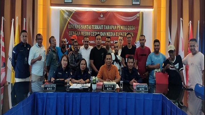 Sinergi Hadapi Pemilu, KPU Dan Jurnalis Kabupaten Kupang Gelar Dialog Bersama