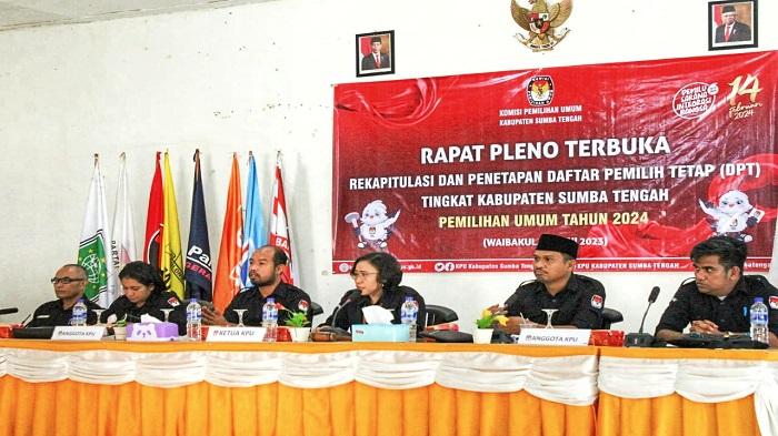 KPU Sumba Tengah Tetapkan DPT Pemilu 2024 Sebanyak 57.654 Jiwa