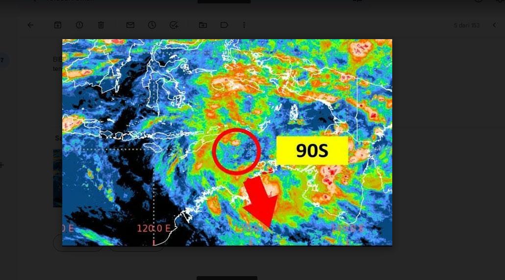 BPBD NTT Imbau Masyarakat Waspada Terkait Bibit Siklon Tropis di Laut Timor