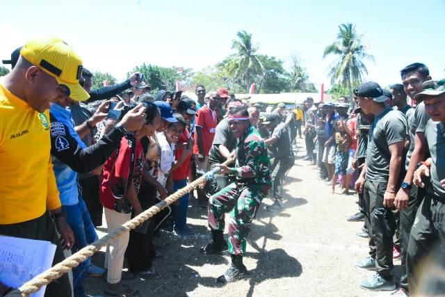 Serunya Lomba 17-an Korem 161/Wirasakti di Kampung Timorana Naibonat