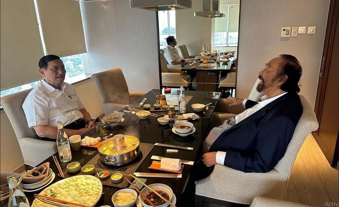 Luhut Undang Surya Paloh Makan Menu Khas Jepang