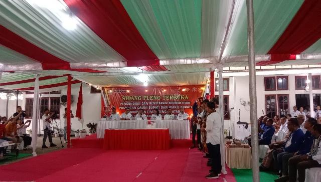Proses Pengundian Nomor Urut Calon Bupati dan Wakil Bupati TTU Berakhir, Berikut Nomor Urut Paslon