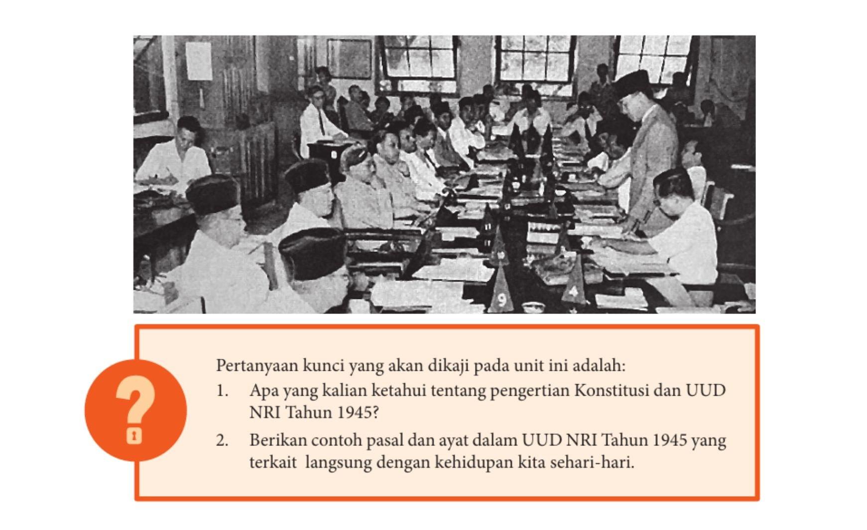 Kunci Jawaban PKN Kelas 10 Halaman 65 Kurikulum Merdeka: Konstitusi dan UUD 1945