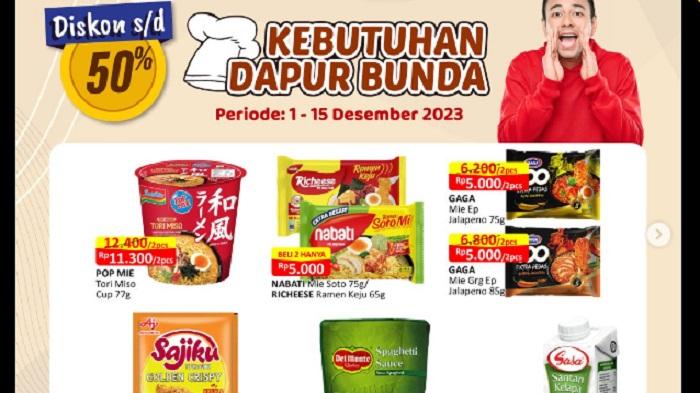 Promo Alfamart 14-15 Desember 2023 Mie Instant, termurah Marie Regal 17.900,Vanish Rp 19.900