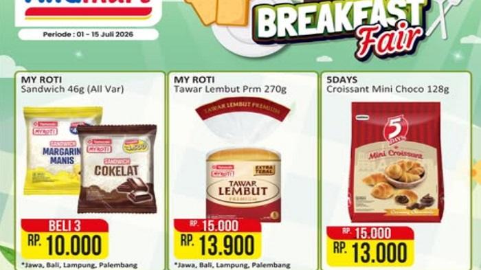 Promo Alfamart 9-10 Juli Breakfast Fair Ada MyRoti Sandwich Rp10Ribu Dapat 3Pcs, Paroti, 5Days - Pos-kupang.com