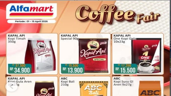 PROMO ALFAMART 9-10 April 2026 Coffee Fair Ada Kapal Api, GoodDay,Luwak, KKM Fair