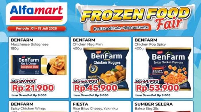 Promo Alfamart Frozen Food 11-15 Juli Ada So Good, Benfarm, Fiesta, Sumber Selera - Pos-kupang.com