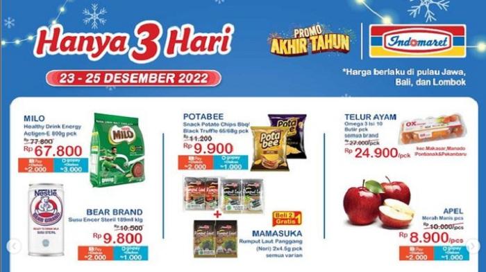 Promo Indomaret 23-25 Desember, Kopi Sachet Murah : Luwak, Kapal Api. Neo, Susu Bubuk Turun Harga