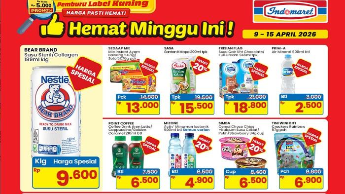 PROMO INDOMARET Terbaru Mulai 9-15 April, PopMie, Kopi Kapal Api, Telur Ayam Diskon Rp5Ribu
