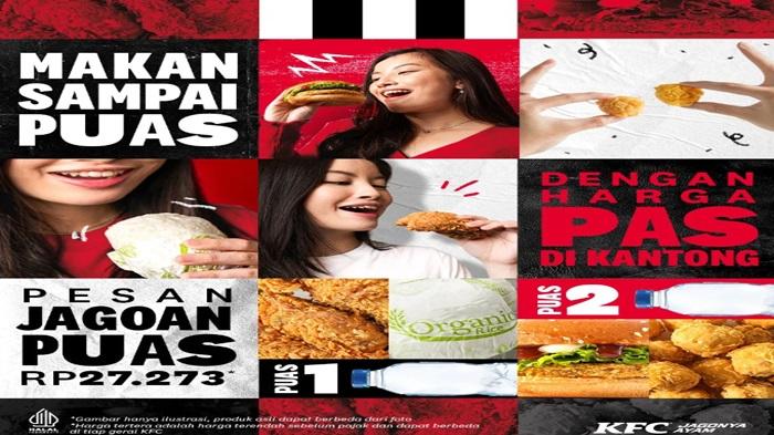 Promo KFC Besok Kamis 1 Februari 2024, Puaskan Harimu dengan KFC Jagoan Puas Cuma Rp 27.273
