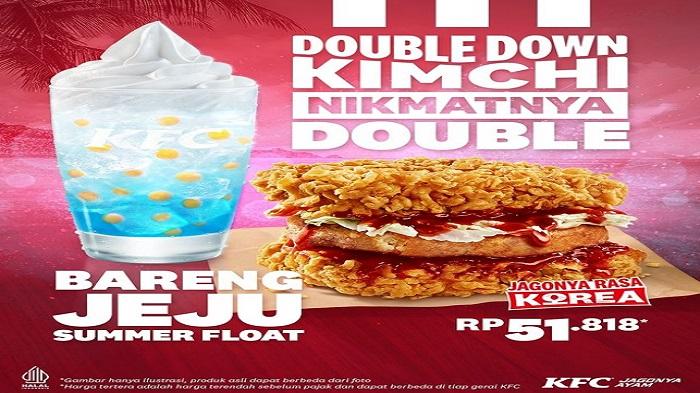 Promo KFC Hari Ini Minggu, Lezatnya Double Down Kimchi dan Segarnya Jeju Summer Float Rp 51 Ribuan